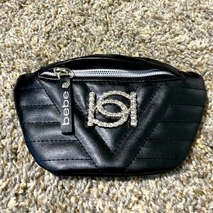 Bebe quilted bling belt bag